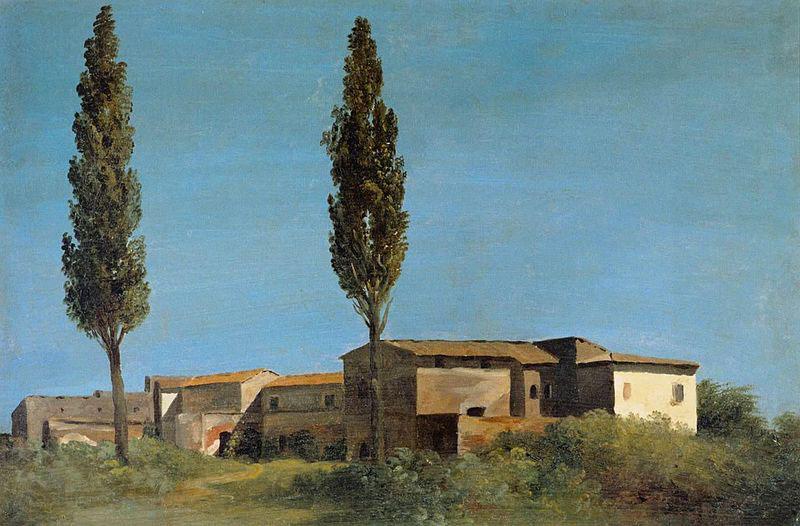Pierre-Henri de Valenciennes the Two Poplar Trees France oil painting art